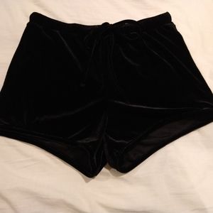 Velvet Black Shorts